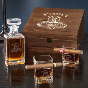 Two Glasses + Decanter + Box