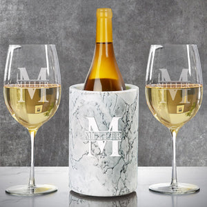 White Wine Chiller + Two Glasses