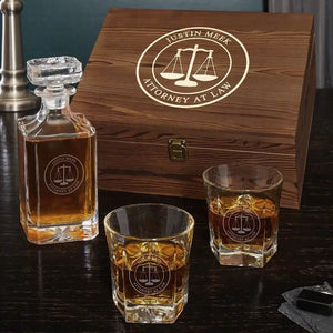 2 Glasses + Decanter + Box