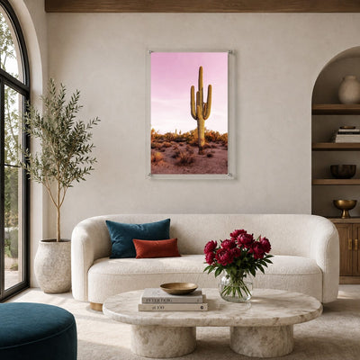 Pink Desert Club Acrylic Wall Art Print