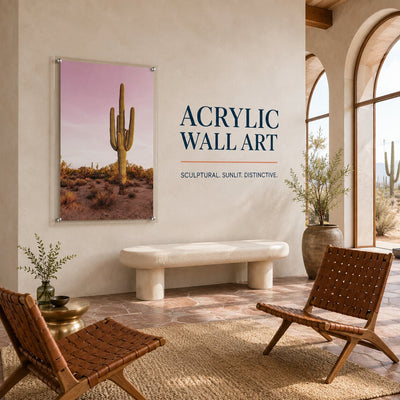 Pink Desert Club Acrylic Wall Art Print