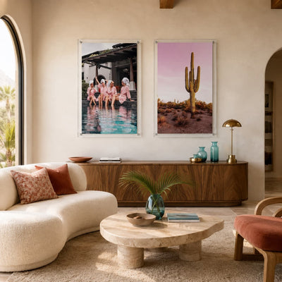 Pink Desert Club Acrylic Wall Art Print
