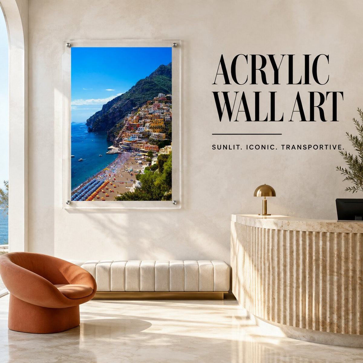 Positively Positano Acrylic Wall Art Print