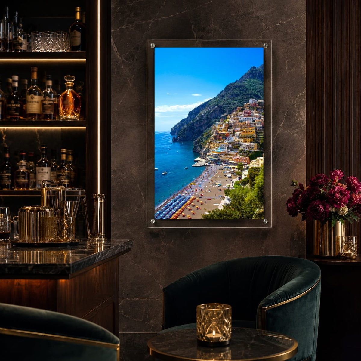 Positively Positano Acrylic Wall Art Print