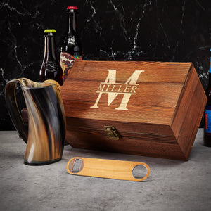 Horn Mug + Box + Opener