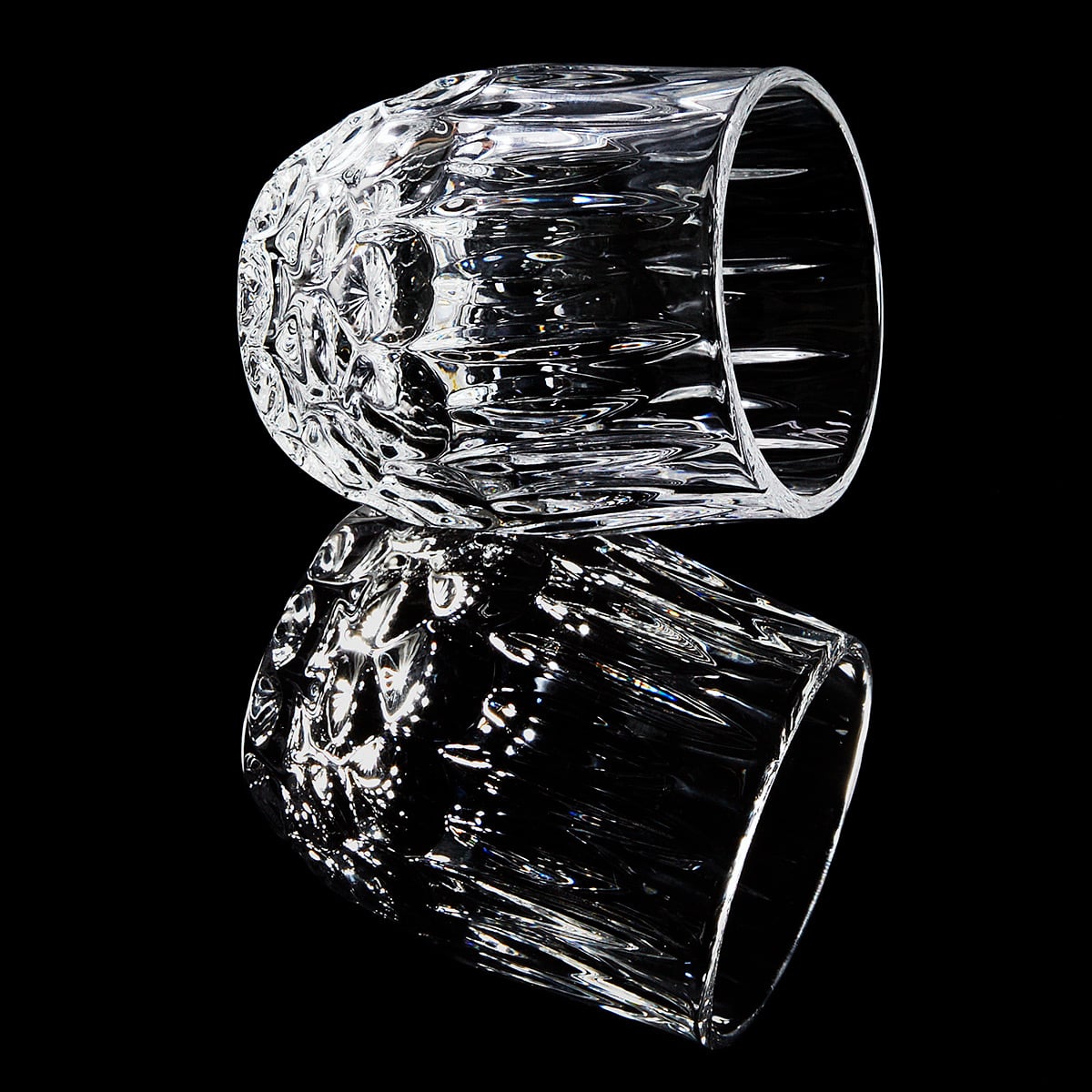Roosevelt Whiskey Glass Cut Crystal, Set of 4