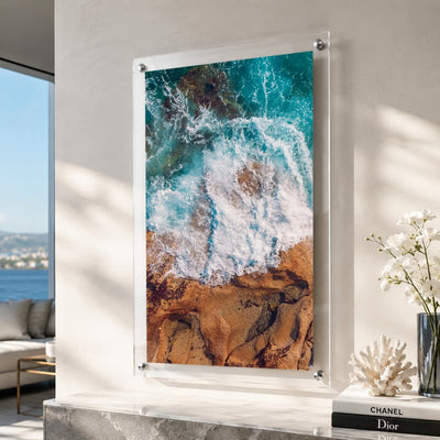 Salt Meets Stone II Acrylic Wall Art Print
