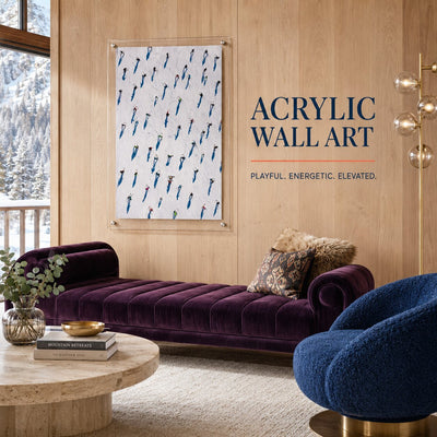 Snow Dots Acrylic Wall Art Print