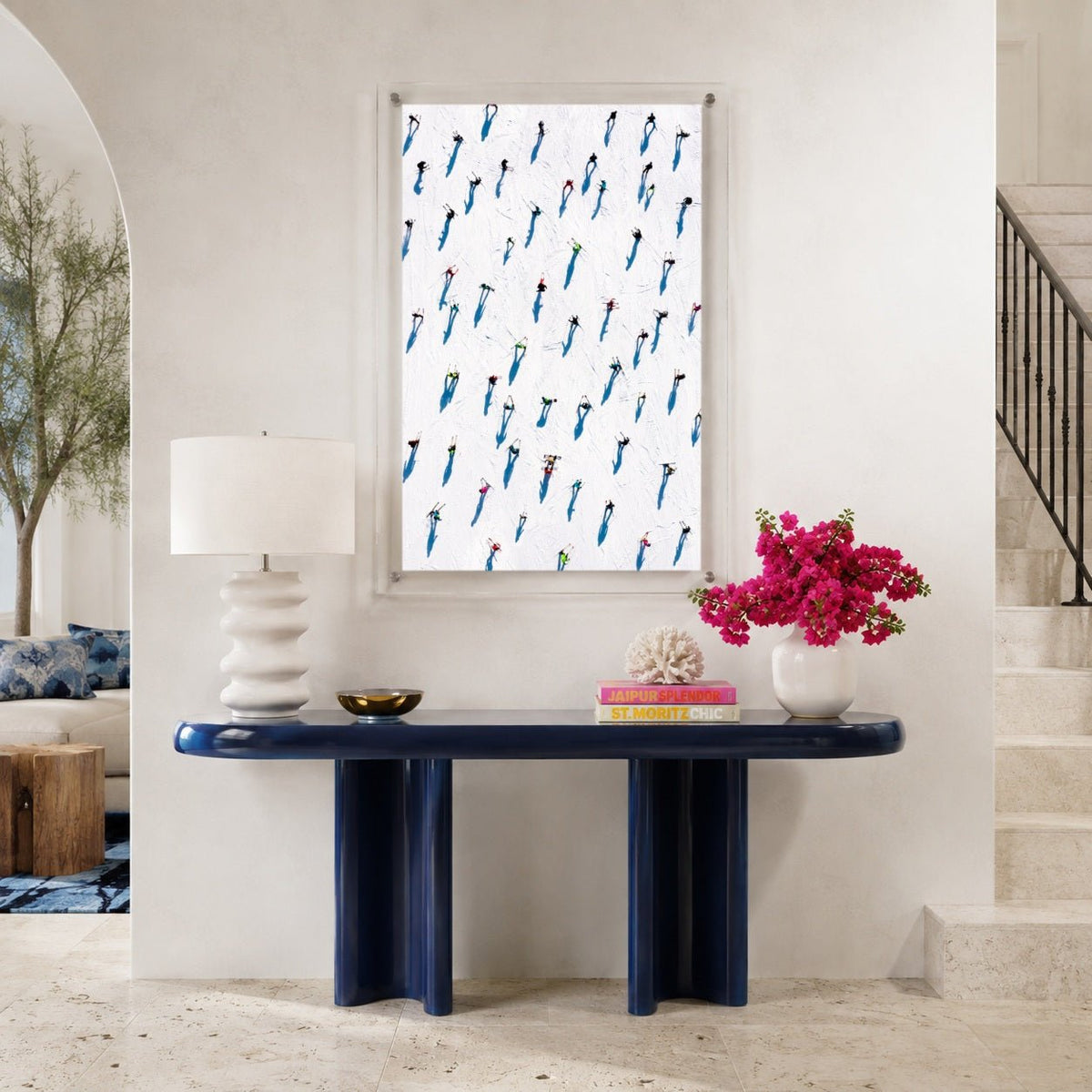 Snow Dots Acrylic Wall Art Print