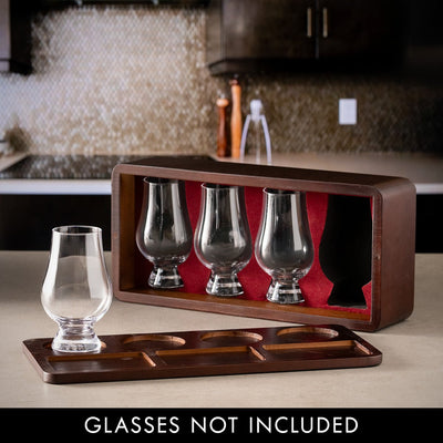 Stanton Custom Glencairn Whiskey Glasses Travel Tasting Box