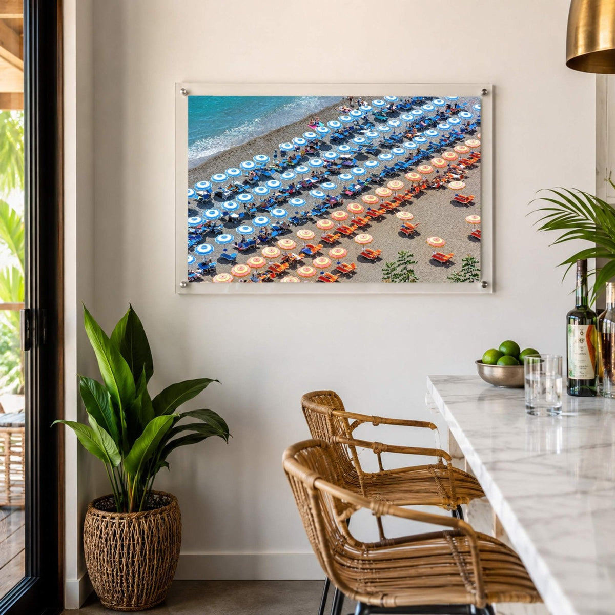 Stripes & Spritz Acrylic Wall Art Print