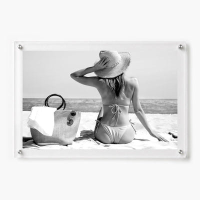 Tan Lines Pending Black & White Acrylic Wall Art Print