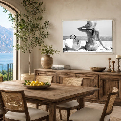 Tan Lines Pending Black & White Acrylic Wall Art Print