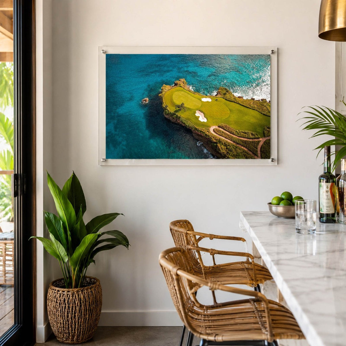 The Floating Fairway Acrylic Wall Art Print