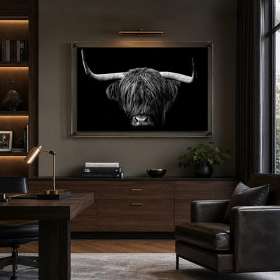 The Highlander Black & White Acrylic Wall Art Print