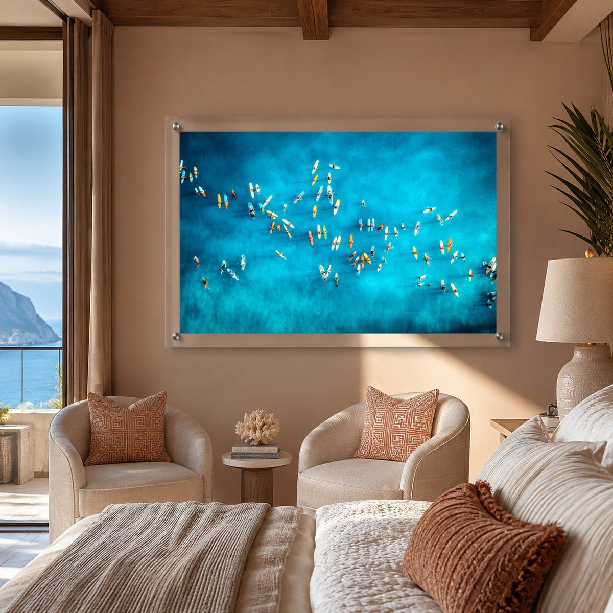 Waiting on the Waves Acrylic Wall Art Print