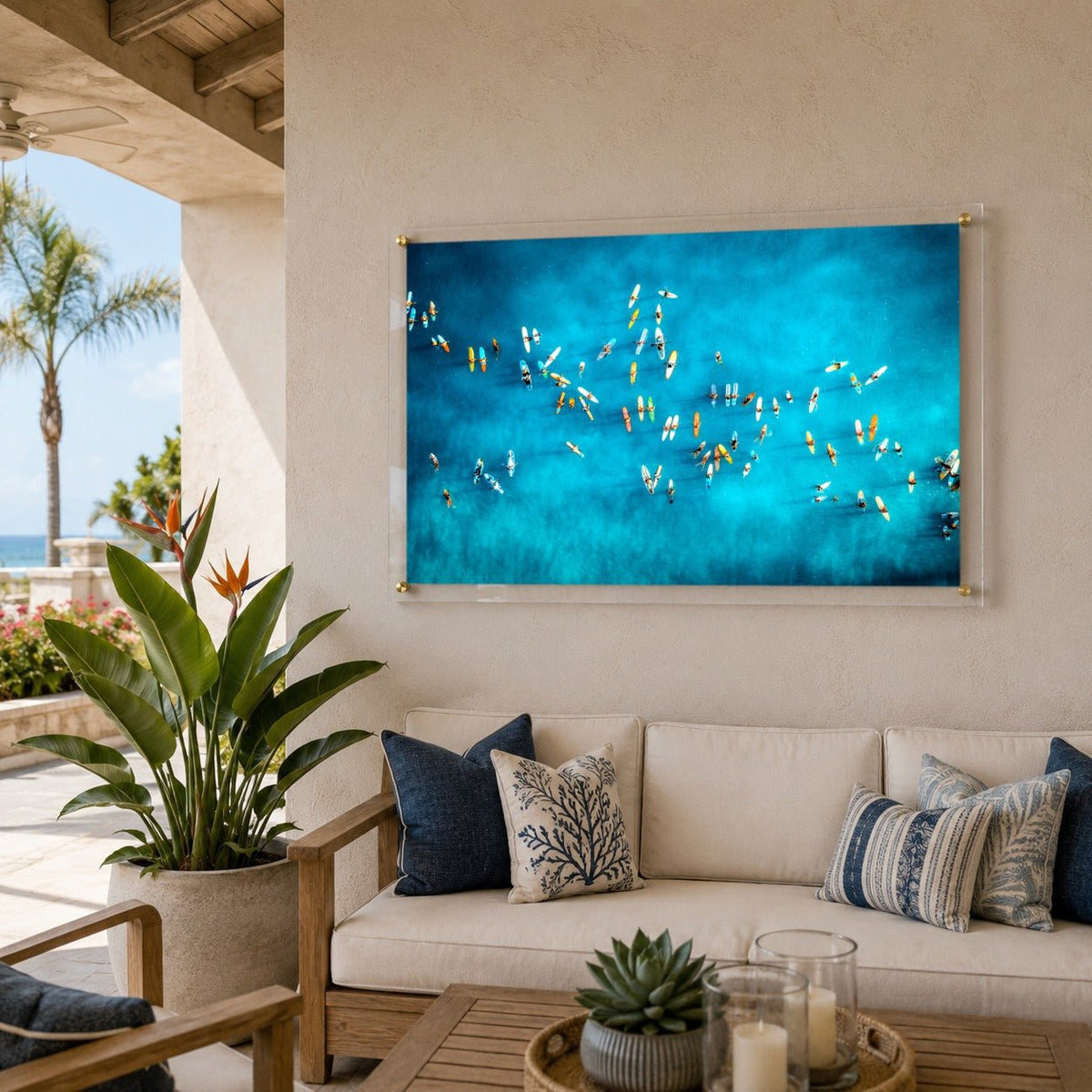 Waiting on the Waves Acrylic Wall Art Print