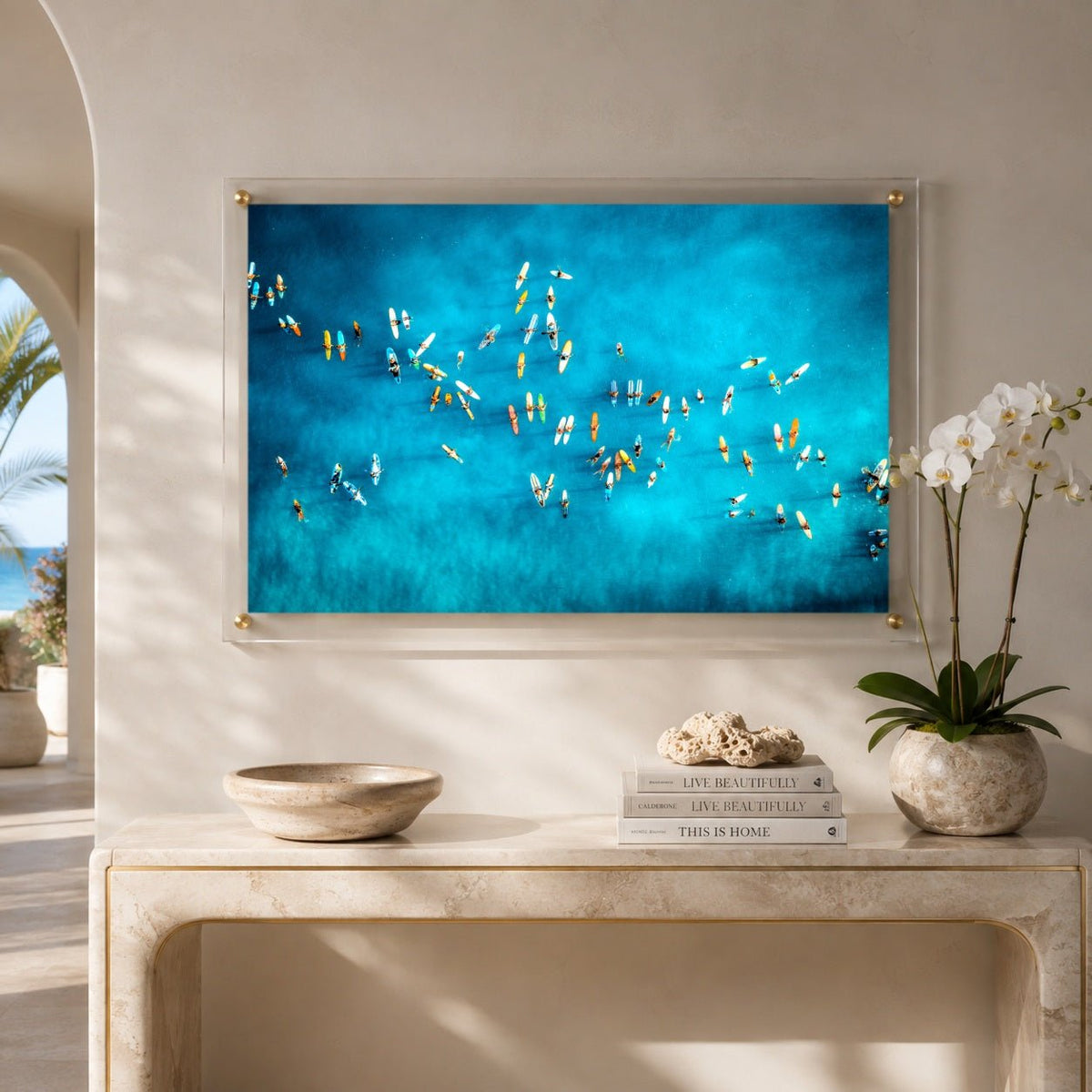 Waiting on the Waves Acrylic Wall Art Print