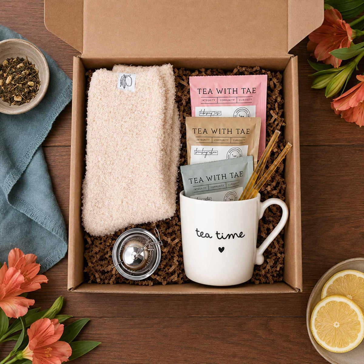 Warm & Cozy Tea Gift Basket