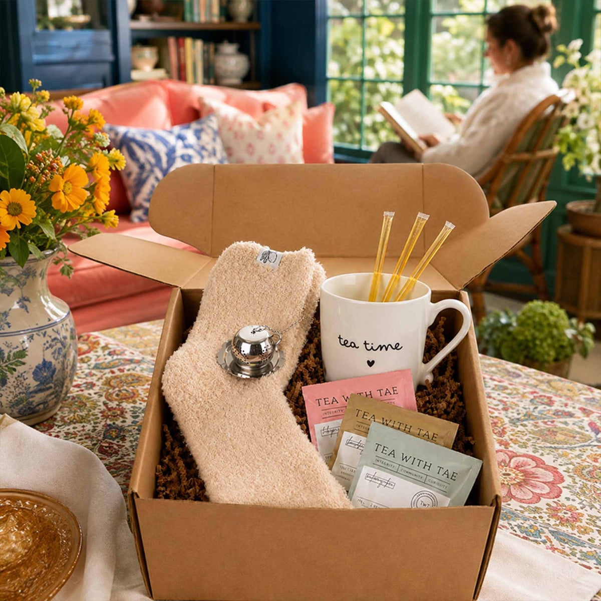 Warm & Cozy Tea Gift Basket