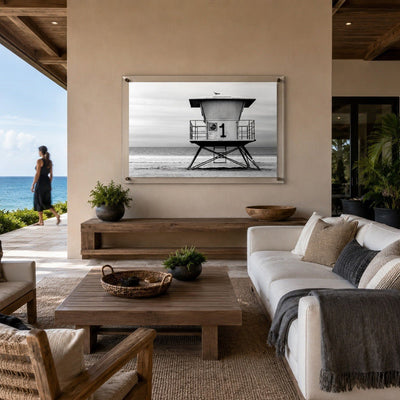Watch Post Black & White Acrylic Wall Art Print